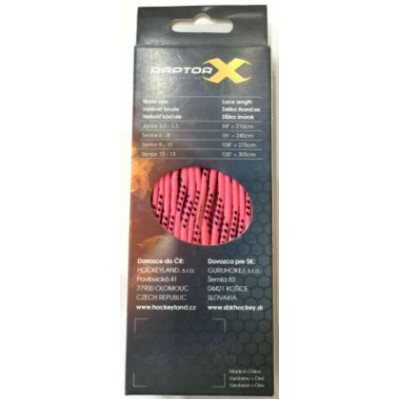 Šnúrky X-Raptor voskové pink