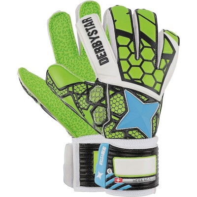 Rukavice Derbystar TW-Gloves Hexa AG I green-white-blue