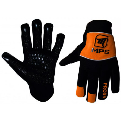 Florbalové brankárske rukavice MPS orange