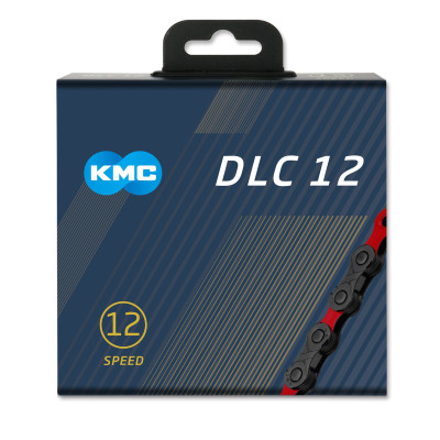 Reťaz KMC DLC 12 Black/Red, 12 Speed